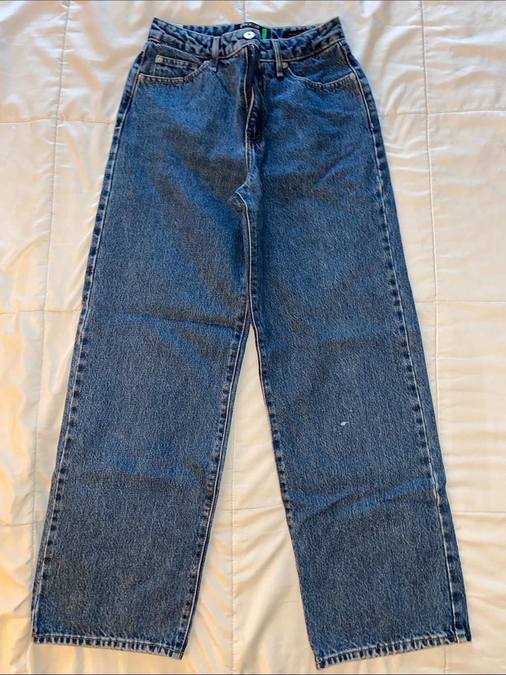Dockers Women's Straight Leg Jeans in Dark Blue Denim